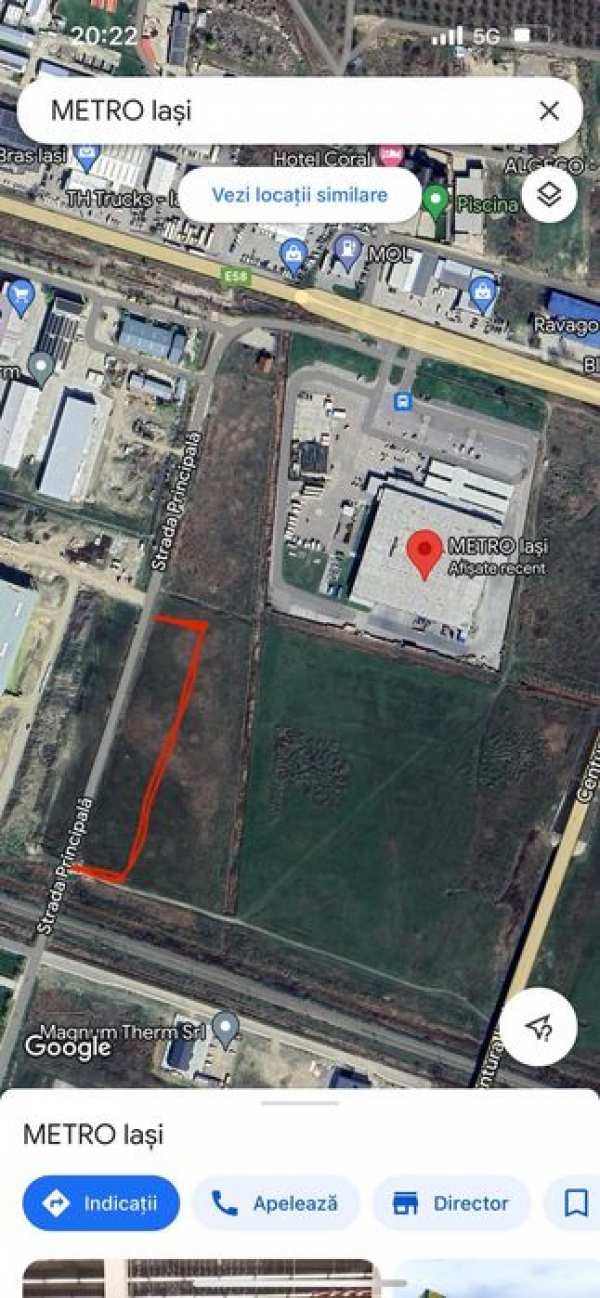 Teren lângă Metro Iasi