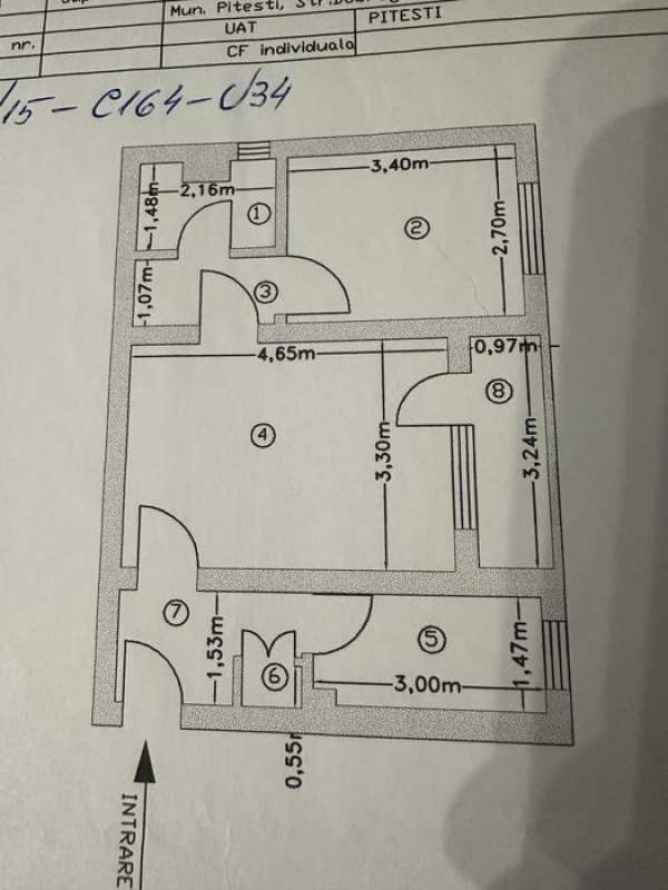 Apartament 2 camere semidecomandat 41 m parter zona CPL/ Rolast
