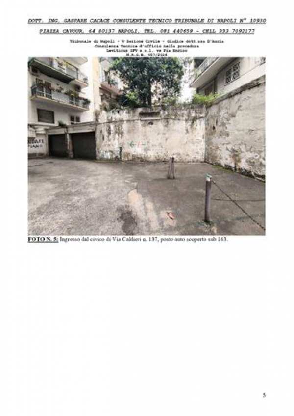 Box/posto auto in residenziale in Via Luigi Caldieri