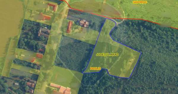 De vânzare teren 13,412mp păuliș