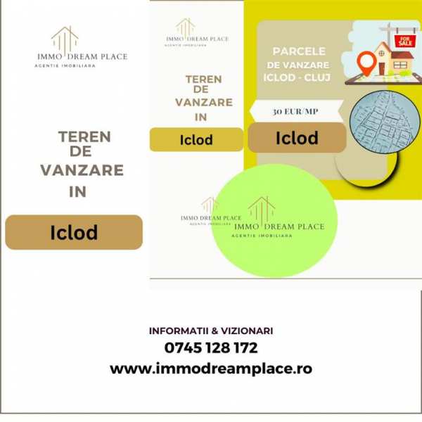 Parcele de teren de vanzare in iclod