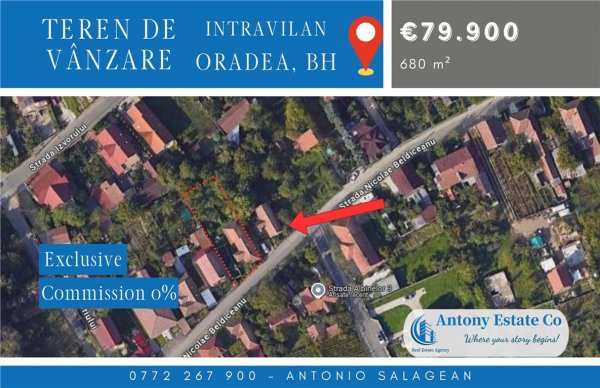 Teren intravilan, de vanzare, constructie demolabila - oradea