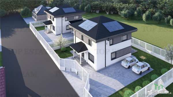 Vila de lux, independenta energetic, 255mp, 650mp teren, langa padurea snagov, judet  ilfov