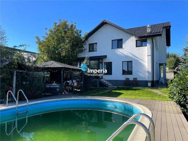 Casa tip duplex de vanzare,550 mp curte,piscina,beci,foisor rediu breazu