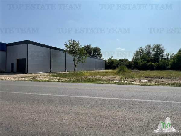 Spatiu comercial stradal, cu toate utilitatile stradal, la 100 m de a 1, pretabil supermarket, productie, depozit, 435mp utili , comuna ulmi, gurgiu
