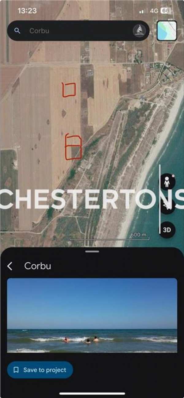 3 loturi teren a cate 500 m.p. situate in extravilanul localitatii corbu , la 150 metri de mare