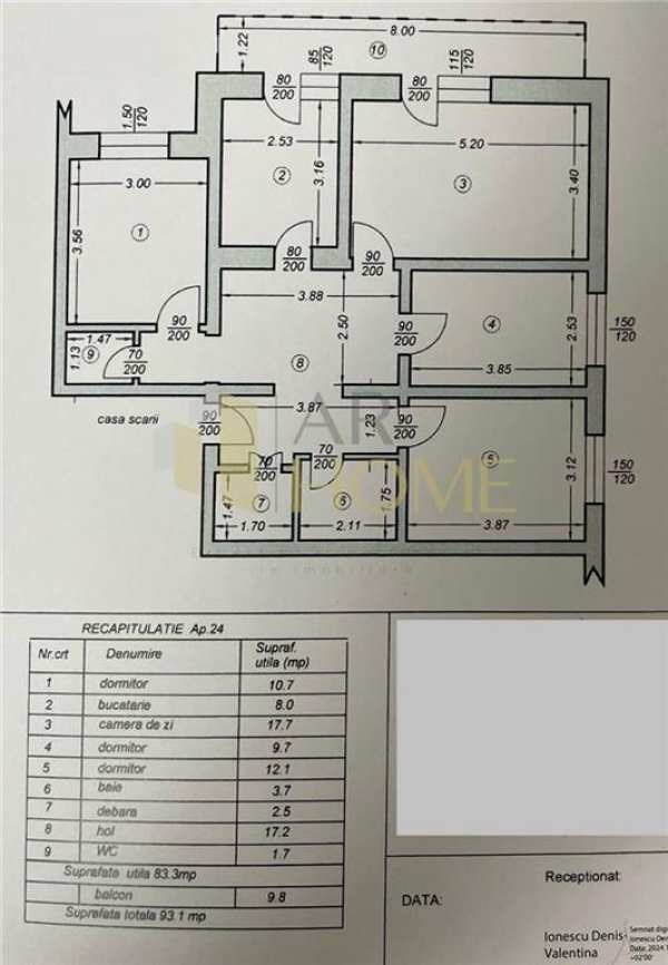 Vanzare apartament 4 camere, 2 bai, in ploiesti, zona parcul aurora.